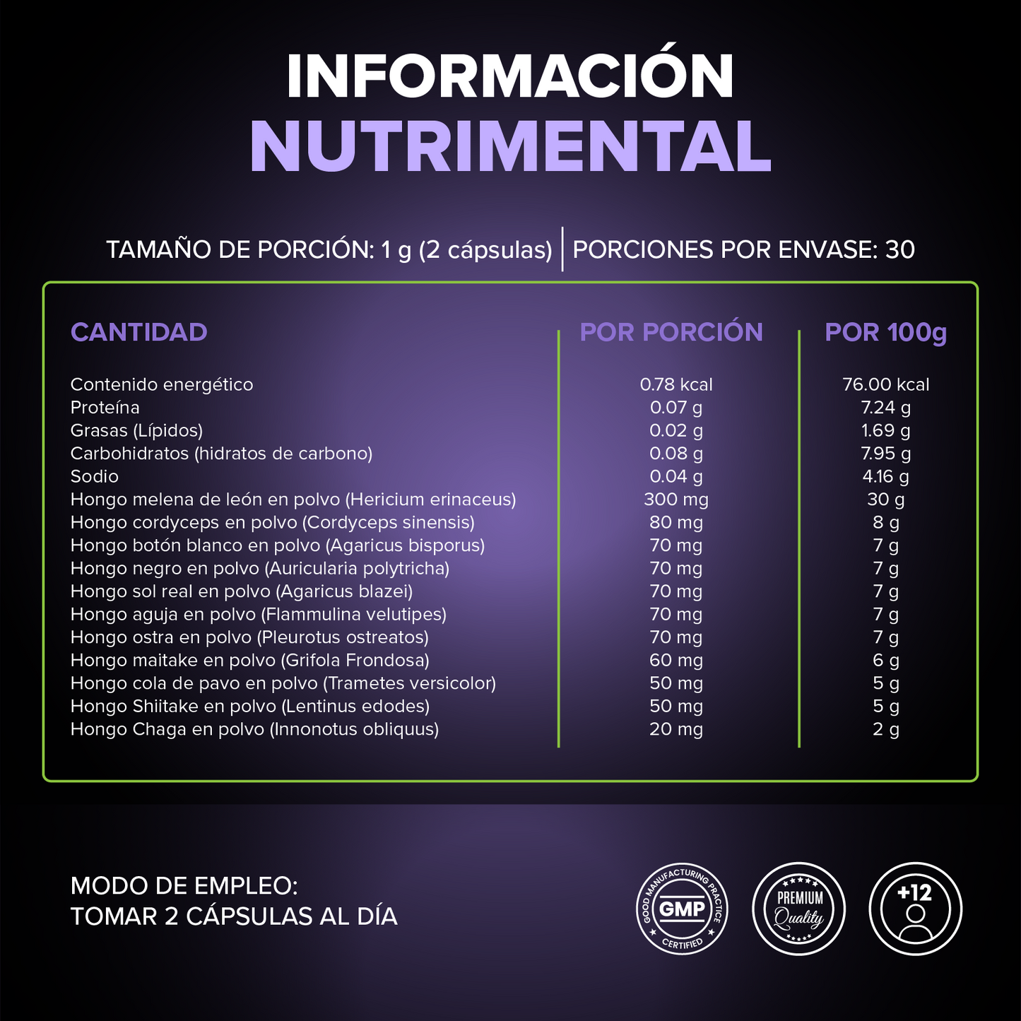 ADPTO KLM - Mezcla de Adaptógenos | Energía, Inmunidad y Claridad Mental |